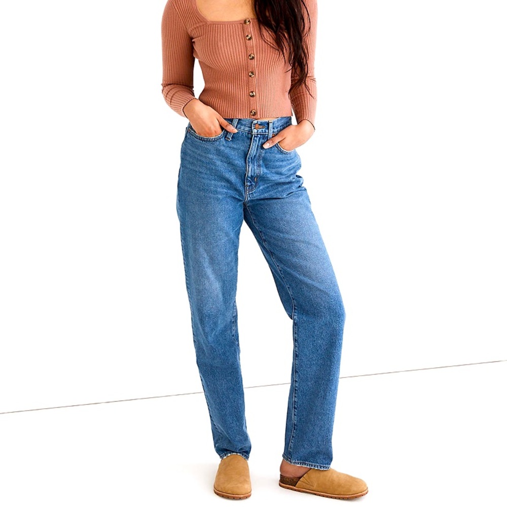 NWT Madewell Baggy Straight Jeans 23 in Westmont Wash